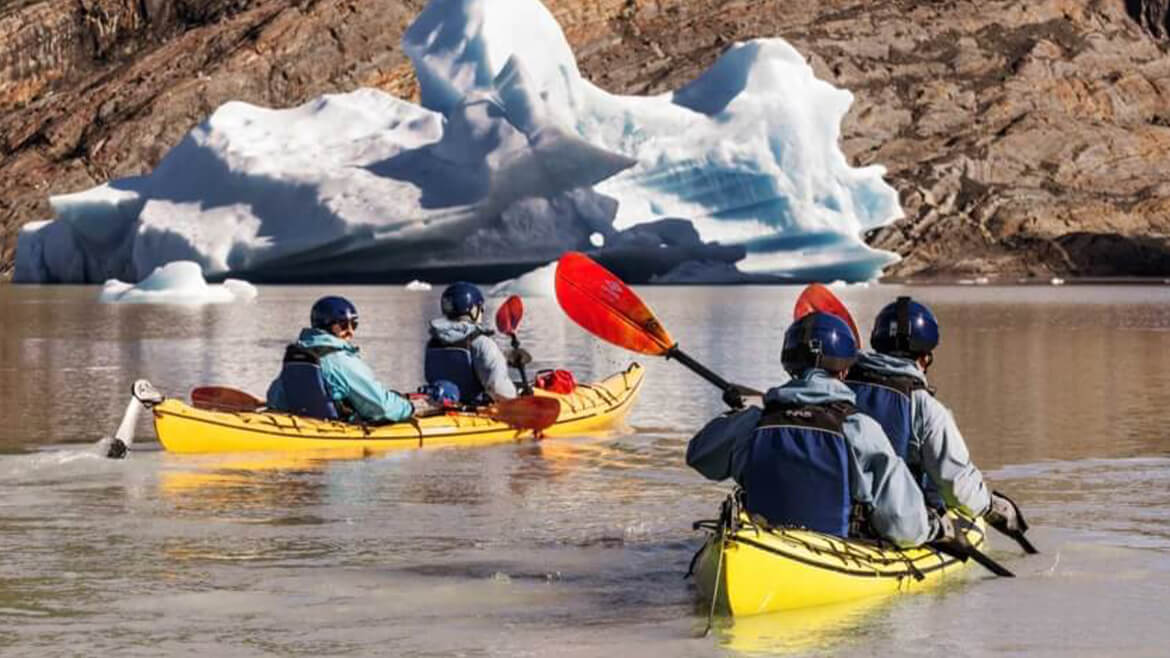 Kayaking Grey Glacier Lake