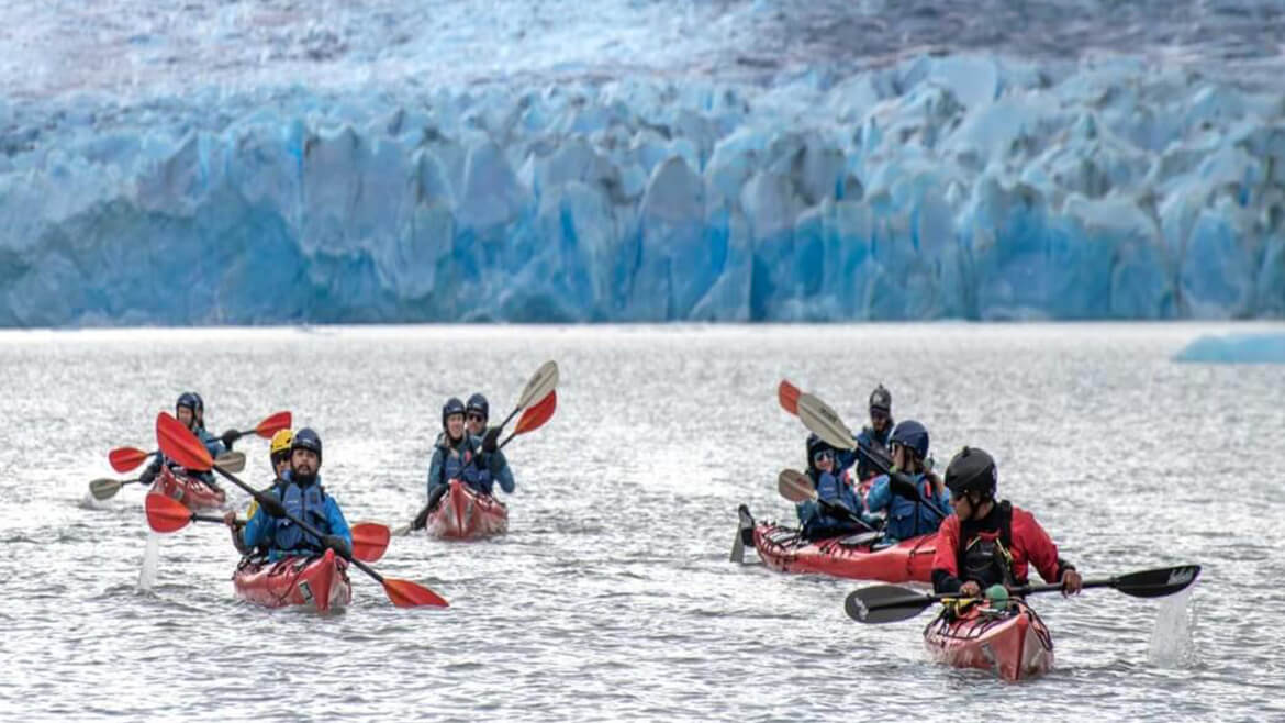 Kayaking Grey Glacier Lake